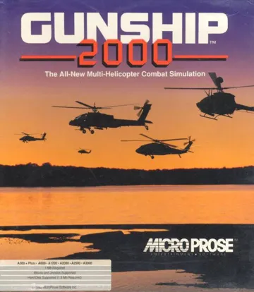 Gunship 2000_Disk1 box cover front